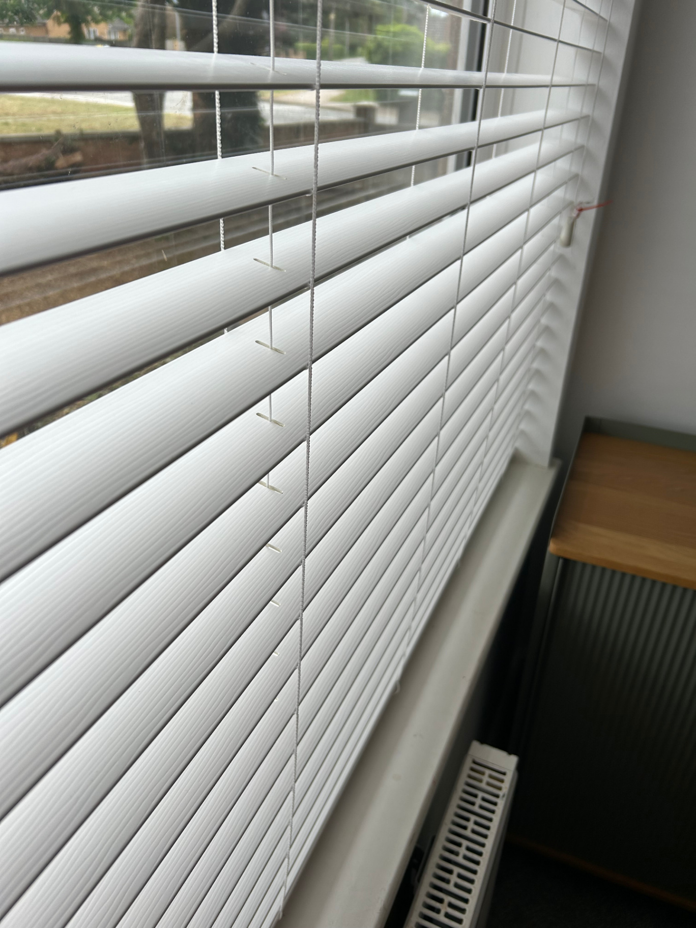 Close-up of blind installation detail completed in Bedford.