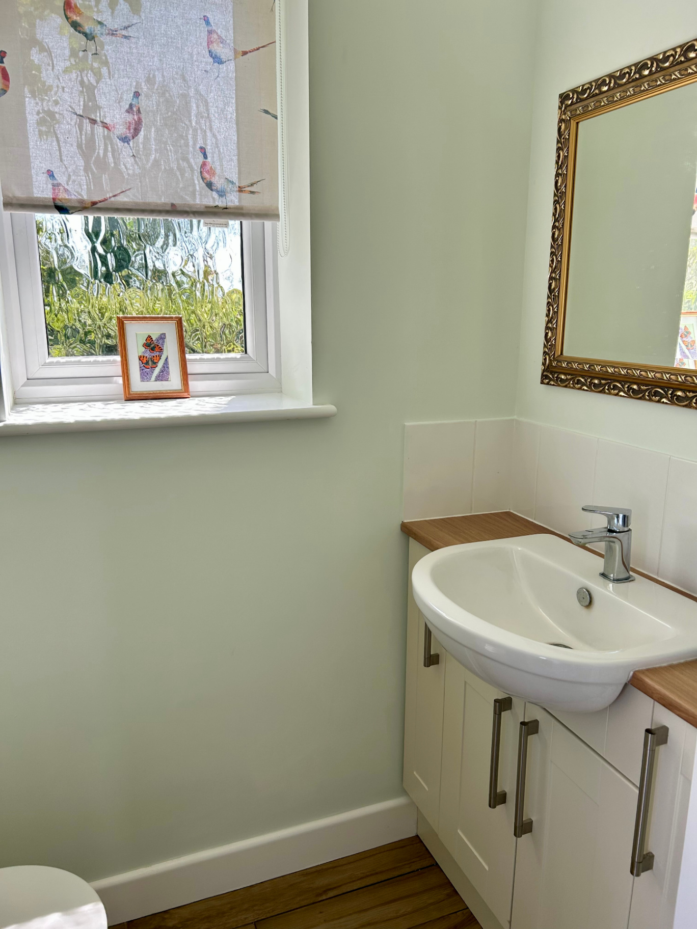 Completed bathroom decorating refresh in Thurleigh.